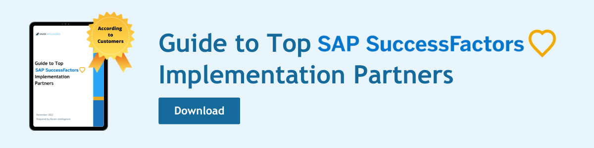 Guide to Top SAP SuccessFactors Implementation Partners